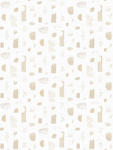 Load image into Gallery viewer, Silhouettes - Champagne on Cream Wallcovering