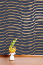 Load image into Gallery viewer, Waving - Gold on Charcoal Wallcovering