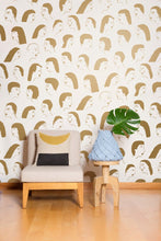 Load image into Gallery viewer, Women - Gold on Cream Wallcovering