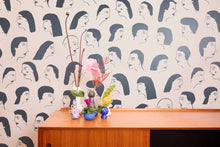 Load image into Gallery viewer, Women - Gunmetal on Blush Wallcovering