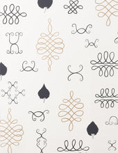 Load image into Gallery viewer, After Chinterwink - Gold and Charcoal on Cream Wallcovering