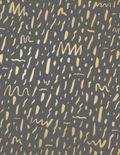 Load image into Gallery viewer, Bomba - Gold on Charcoal Wallcovering