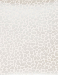 Hoya - Diamonds and Pearls (Pale Silver) on Cream Wallcovering