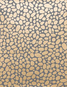 Hoya - Gold on Charcoal Wallcovering