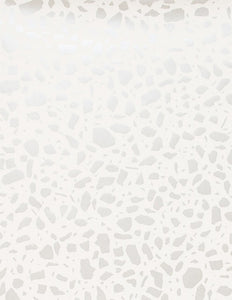 Ibo - Diamonds and Pearls (Pale Silver) on Cream Wallcovering