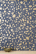 Load image into Gallery viewer, Ibo - Gold on Charcoal Wallcovering