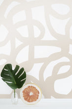 Load image into Gallery viewer, Le Freak - Champagne on Cream Wallcovering