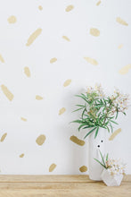 Load image into Gallery viewer, Pas De Trois - Gold on Cream Wallcovering