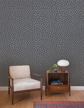 Load image into Gallery viewer, Sisters of The Sun - Gold on Charcoal Wallcovering