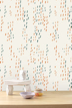 Load image into Gallery viewer, The Sou&#39;Wester - Aquatic and Gloaming (Neon Orange) Wallcovering