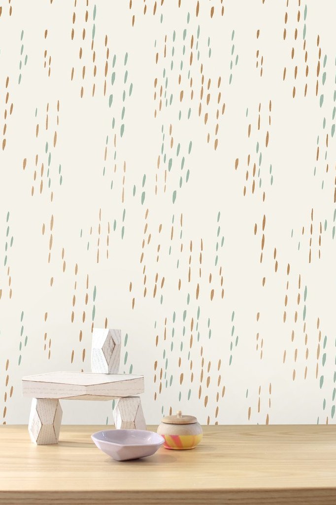 The Sou'Wester - Copper and Patina  Wallcovering