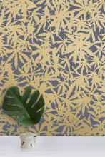 Load image into Gallery viewer, Wild Thing- Gold on Charcoal Wallcovering