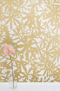 Wild Thing- Gold on Cream Wallcovering