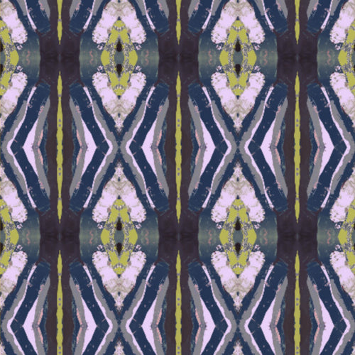 125-5 Chartreuse Navy Fabric