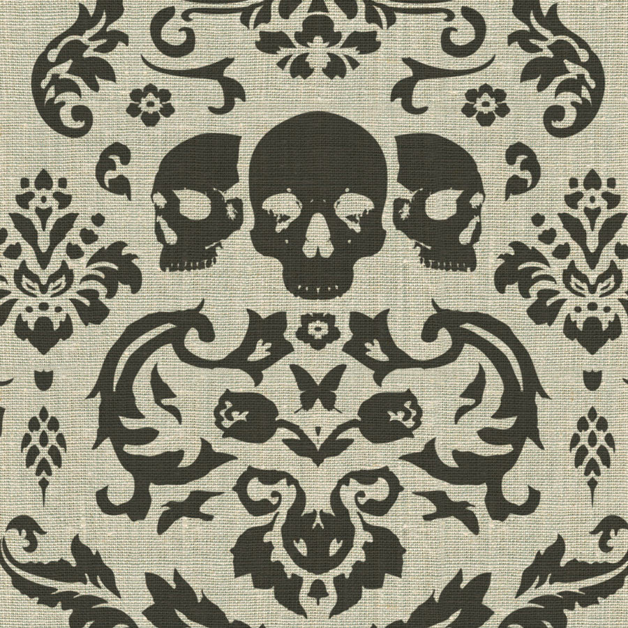 Phillip Barlow: Macabre Charcoal Fabric
