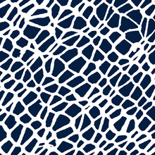 Load image into Gallery viewer, Netting Navy White Fabric