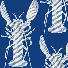 Load image into Gallery viewer, Lobster Stripe Sapphire Fabric