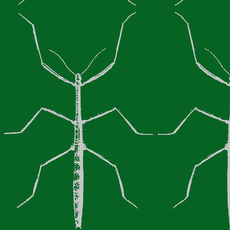Stickbug Green Fabric