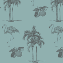 Load image into Gallery viewer, Palm Beach Chic Tiffany Grey Wallcovering