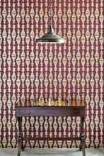 Load image into Gallery viewer, Chess - Burgundy Wallcovering