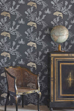 Load image into Gallery viewer, Coral - Charcoal Gold Wallcovering