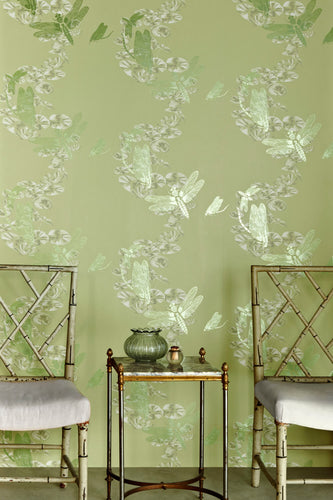 Dragonfly - Apple Green Wallcovering