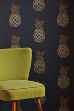 Load image into Gallery viewer, Pineapple - Charcoal Wallcovering