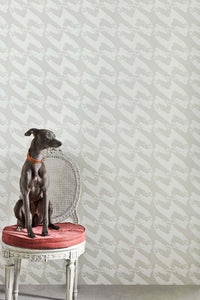 The Dogs - Pale Grey Wallcovering