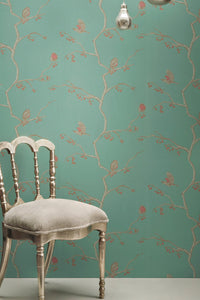 The English Robin - Jade Wallcovering